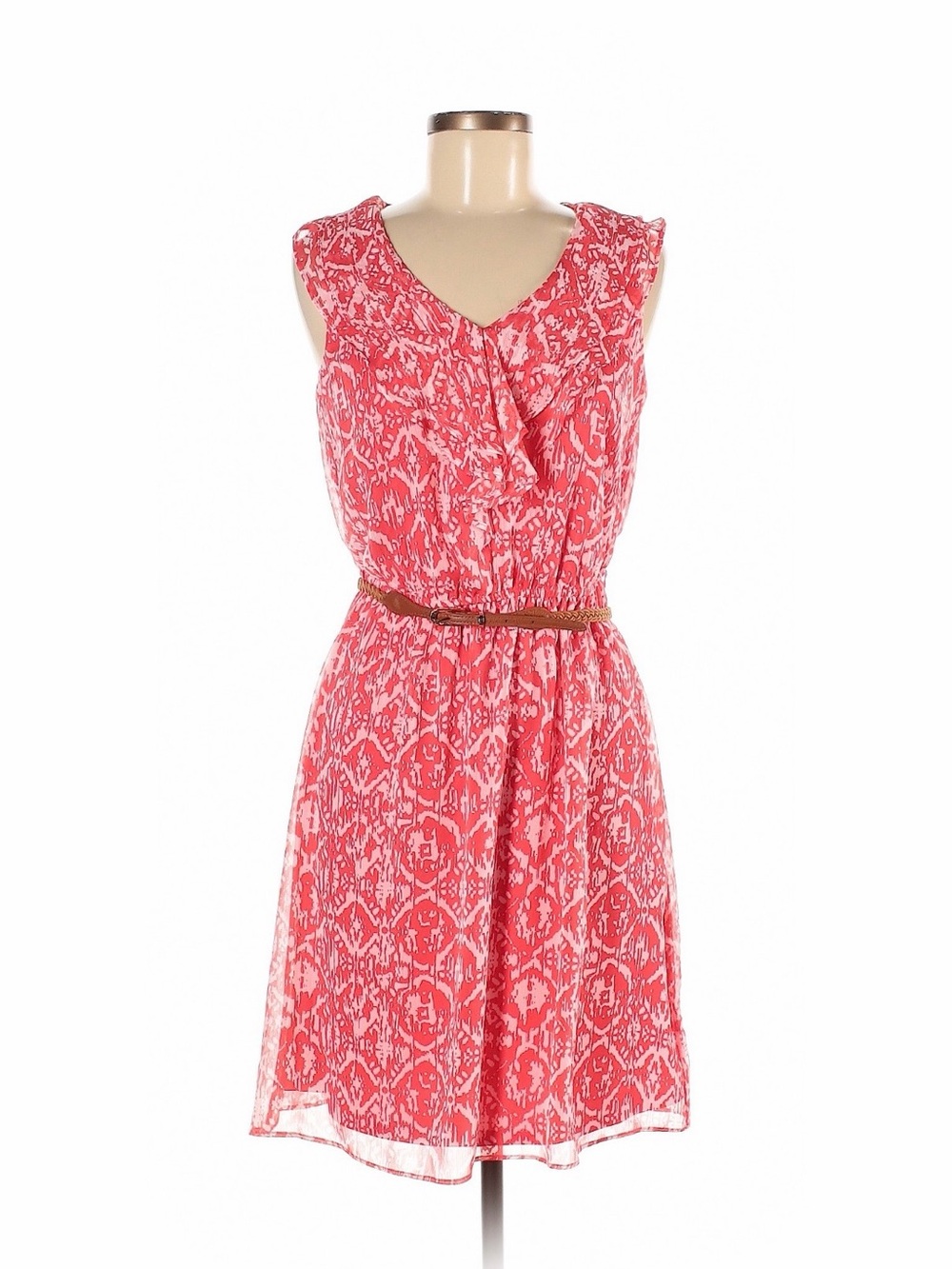 Alyx Pink Sleeveless Cowl Neck Midi Dress